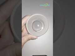 CaF2 구형 유리 렌즈 12.7mm UV 융합 실리카 렌즈 부정적인 초점 길이